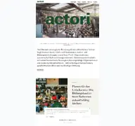 Kleine Seitenvorschau von actori.de