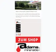 Kleine Seitenvorschau von adams-mineraloele.de