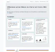 Kleine Seitenvorschau von rho.math.uni-rostock.de
