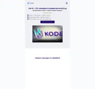 Kleine Seitenvorschau von kode.de