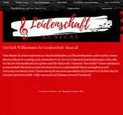 Kleine Seitenvorschau von leidenschaftmusical.de
