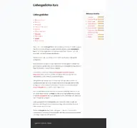 Kleine Seitenvorschau von liebesgedichtekurz.de