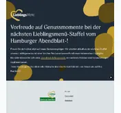 Kleine Seitenvorschau von lieblingsmenue-hamburg.de