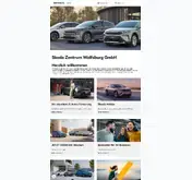 Kleine Seitenvorschau von wolfsburg.skoda-auto.de