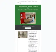Kleine Seitenvorschau von frankfurter-orthopaeden.de