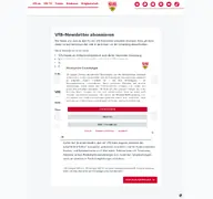 Kleine Seitenvorschau von newsletter.vfb.de