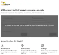 Kleine Seitenvorschau von kundenportal.enno-energie.de
