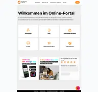 Kleine Seitenvorschau von kundenportal.swhl.de