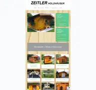 Kleine Seitenvorschau von zeitler-holzhaeuser.de