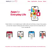 Kleine Seitenvorschau von maplemedia.io