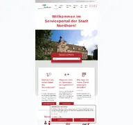 Kleine Seitenvorschau von portal.nordhorn.de