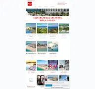 Kleine Seitenvorschau von riu.reisedirekt.de