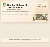 Kleine Seitenvorschau von dorfflohmarkt.meinwersche.de