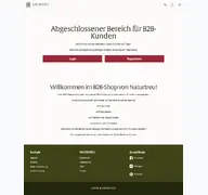 Kleine Seitenvorschau von b2b.naturtreu.de