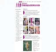Kleine Seitenvorschau von frauengeschichtsverein.de