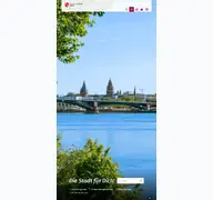 Kleine Seitenvorschau von mainz.de