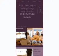 Kleine Seitenvorschau von pustekuchen-ludwigsburg.de