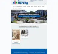 Kleine Seitenvorschau von herzog-baustoffe.de