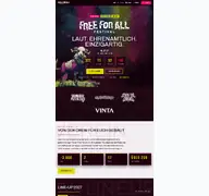 Kleine Seitenvorschau von freeforall-festival.de