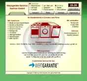 Kleine Seitenvorschau von hgs-sachse-gmbh.de