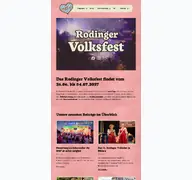 Kleine Seitenvorschau von rodinger-volksfest.de
