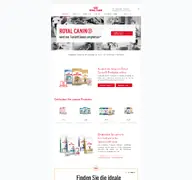 Kleine Seitenvorschau von royalcanin.com