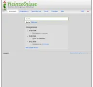 Kleine Seitenvorschau von heinzelnisse.info