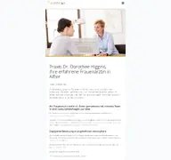 Kleine Seitenvorschau von frauenaerztin-higgins.de