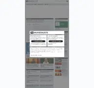 Kleine Seitenvorschau von wunschliste.de
