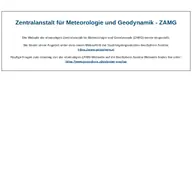 Kleine Seitenvorschau von zamg.ac.at