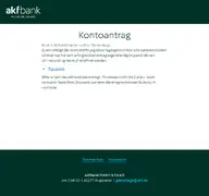 Kleine Seitenvorschau von kontoantrag.akf24.de