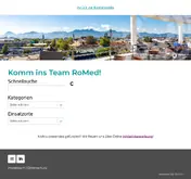 Kleine Seitenvorschau von romed-jobs.de