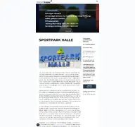 Kleine Seitenvorschau von sportpark-halle.de