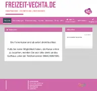 Kleine Seitenvorschau von freizeit-vechta.de