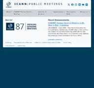 Kleine Seitenvorschau von icannmeeting.org