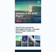 Kleine Seitenvorschau von rostock-airport.de