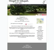 Kleine Seitenvorschau von minigolf-mz.de