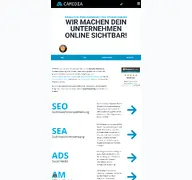Kleine Seitenvorschau von camedia.de
