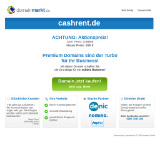 Kleine Seitenvorschau von cashrent.de