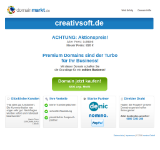 Kleine Seitenvorschau von creativsoft.de