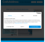 Kleine Seitenvorschau von crefoaddress.de