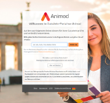 Kleine Seitenvorschau von gutschein.animod.de
