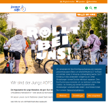 Kleine Seitenvorschau von junger.adfc.de