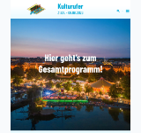 Kleine Seitenvorschau von kulturufer.de
