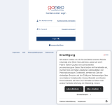 Kleine Seitenvorschau von kundencenter.goneo.de
