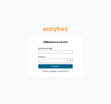 Kleine Seitenvorschau von login.easybell.de