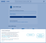 Kleine Seitenvorschau von login.ionos.de