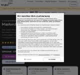 Kleine Seitenvorschau von masterclass.brigitte.de