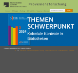 Kleine Seitenvorschau von provenienz.staatsbibliothek-berlin.de