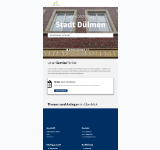Kleine Seitenvorschau von serviceportal.duelmen.de